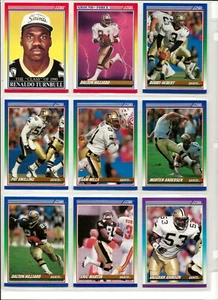 1990 Score - NEW ORLEANS SAINTS - "Team Set" - 17 cards - **Set Break** - Picture 1 of 1