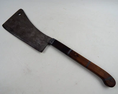 Antique Hog Splitter Meat Cleaver Large 25" Long Butcher Tool Knife RARE HANDLE - Image 1 of 4