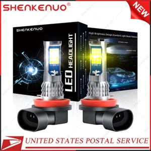 H11 H8 White/golden Yellow LED Fog Light Bulb Dual Color Switchback Strobe Flash - Picture 1 of 13