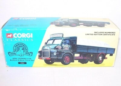 Corgi Classics 1:50 BEDFORD S Sack Truck "KEN THOMAS" LORRY & Load 19401 MIB`96 - Image 1 of 4