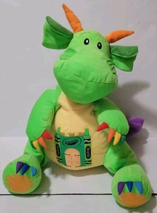 Crayola Nanco großes Stofftier Plüsch grüner Drache Serpentin 2008 - Bild 1 von 13