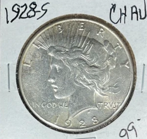 1928-S PAZ DÓLAR DE PLATA - CHA AU ~BONITA MONEDA~ - Imagen 1 de 2