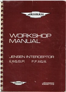 Jensen Interceptor Coupe Cabrio MK2&3 SP FFMk2&3 1969-76 Factory Workshop Manual - Bild 1 von 1