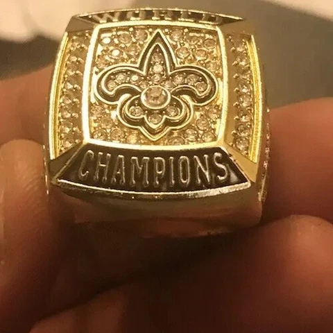 DREW BREES SAINTS SIZE 10.5 SUPER BOWL CHAMPIONSHIP MVP RING WITH RING BOX Cover