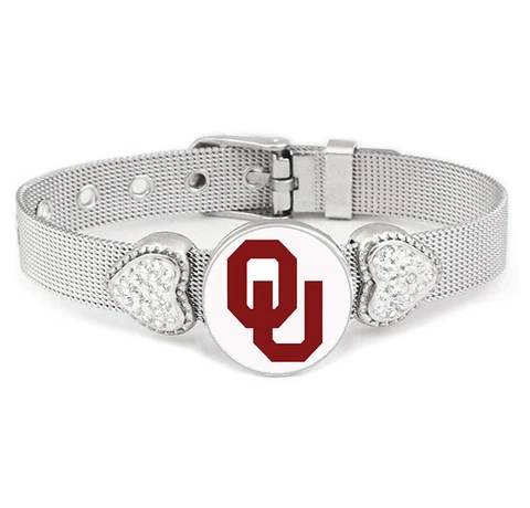Special Oklahoma Sooners OU Womens Adjustable Silver Bracelet Jewelry Gift D26 Cover