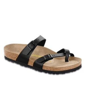 Birkenstock REGULAR Mayari leather insole / Birko-Flor Sandals Comfort Shoes NEW - Picture 1 of 18