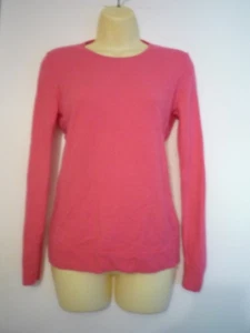 MAGLIONE TALBOTS CASHMERE-TAGLIA SM-ROSA-COLLO TONDO-MANICA LUNGA - Foto 1 di 6