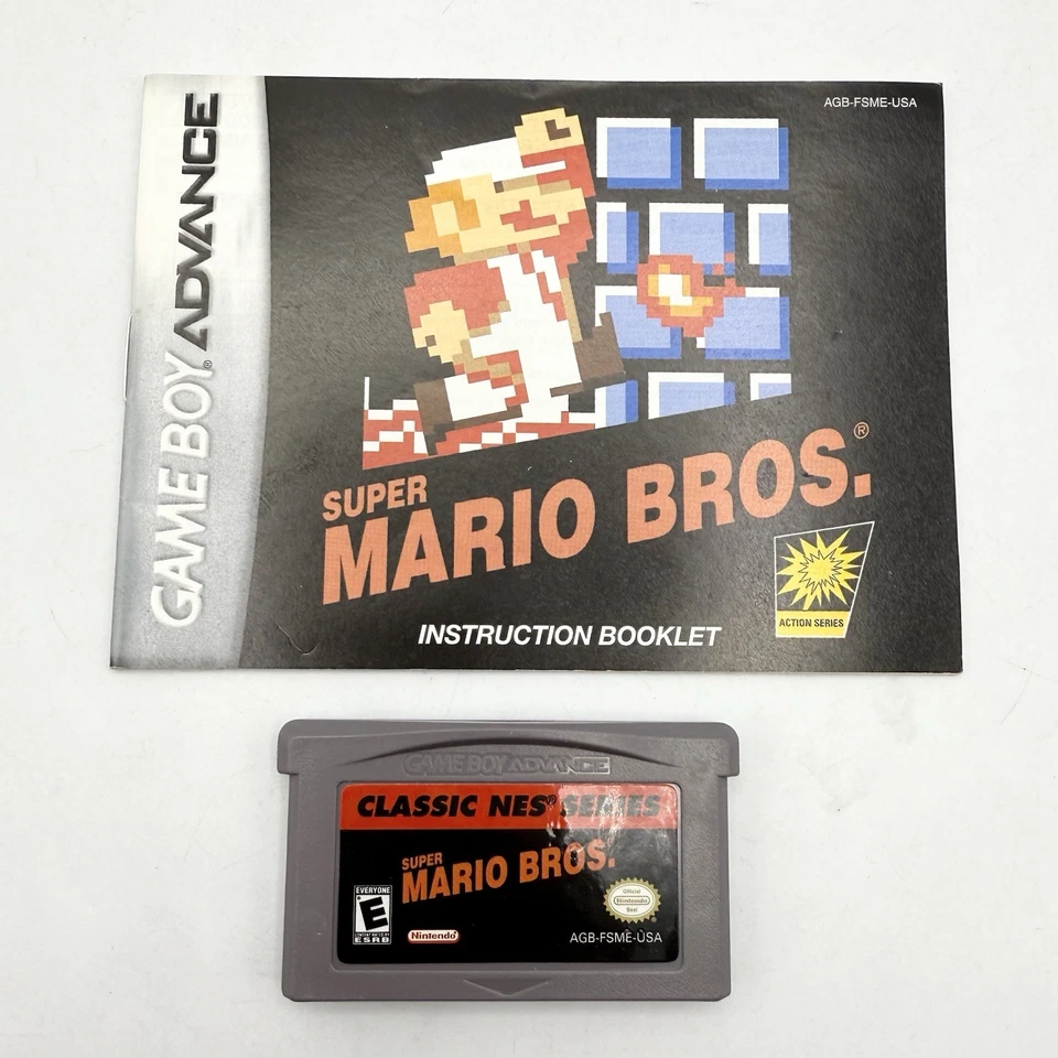 Super Mario Bros. Classic NES Series (Game Boy Advance GBA Cart W/Manual) Works - Image 1 of 4