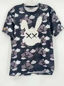 Detox Apparel Mens Black Clouds Sz S T Shirt Short Sleeve - Picture 1 of 6