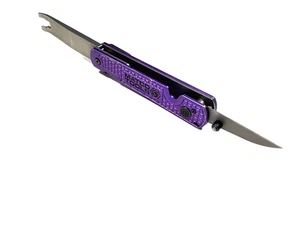 Matco Tools PURPLE Snap Lock Folding EDC Clip Lifter Tool With Knife MTCCLIPKNFP - Picture 1 of 10