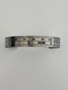General Stainless Steel Ruler Cuff Bracelet Made In America - Picture 1 of 2