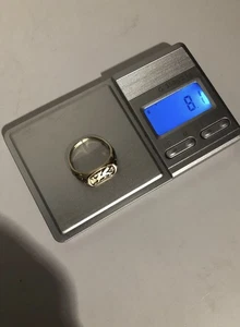 9ct Solid Gold Welsh Dragon Signet Ring Damaged With A Crack So Scrap Investment - Picture 1 of 7