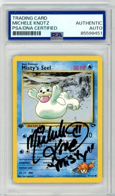 PSA Signed Michele Knotz Misty's Seel 91/132 Gym Challenge Regular 1st edition - Image 1 of 2