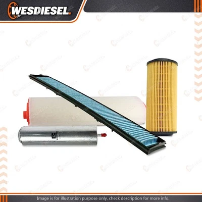 Wesfil Oil Air Fuel Cabin Filter Service Kit fits BMW X3 E83 3.0L 2005-2006 - image 1 of 2