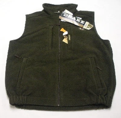 Drake Waterfowl 160 XL Olive Green Fleece Layering Vest - Image 1 of 2