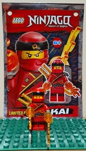 Lego Ninjago Minifigur aus Magazin Nr.42/18 Kai mit Polybag - Bild 1 von 3