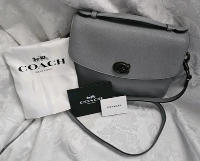 NWT Coach Cassie Pebbled Leather Crossbody In Granite V5GRT - Image 1 of 4