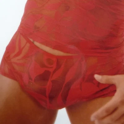Slip Calzoncillos Kurzboxer de Panty Colección Es 250 Rojo Semi Transparente S M - Imagen 1 de 4