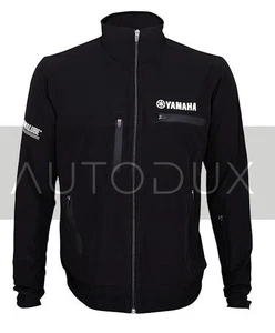 Autodux YAMAHA Unisex Polyester  Standard Length Jacket with Hoodie Black - Picture 1 of 4
