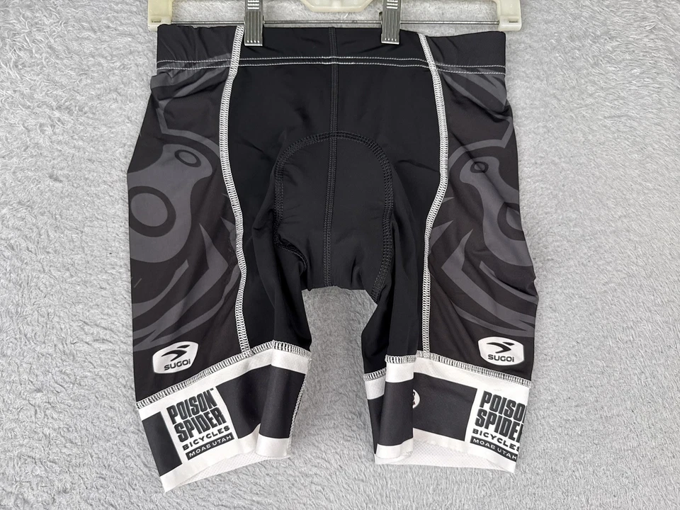 Женские велосипедные шорты Sugoi средний размер черные RS Pro Bike с подкладкой Poison Spider Moab - Изображение 1 из 4