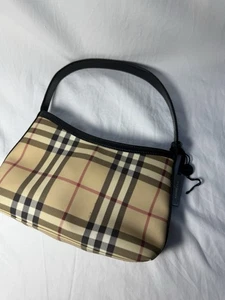 Burberry Nova Check Small Vintage Iconic Shoulder Bag Authentic - Picture 1 of 13
