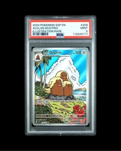 Pokemon SSP 208/191 - Surging Sparks Alolan Dugtrio Ilustración Raro - PSA 9 - Imagen 1 de 2