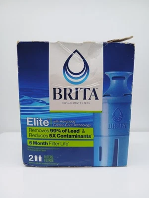 Brand New Brita Elite Replacement Pitcher Water Filter  2 Pack - Image 1 of 2