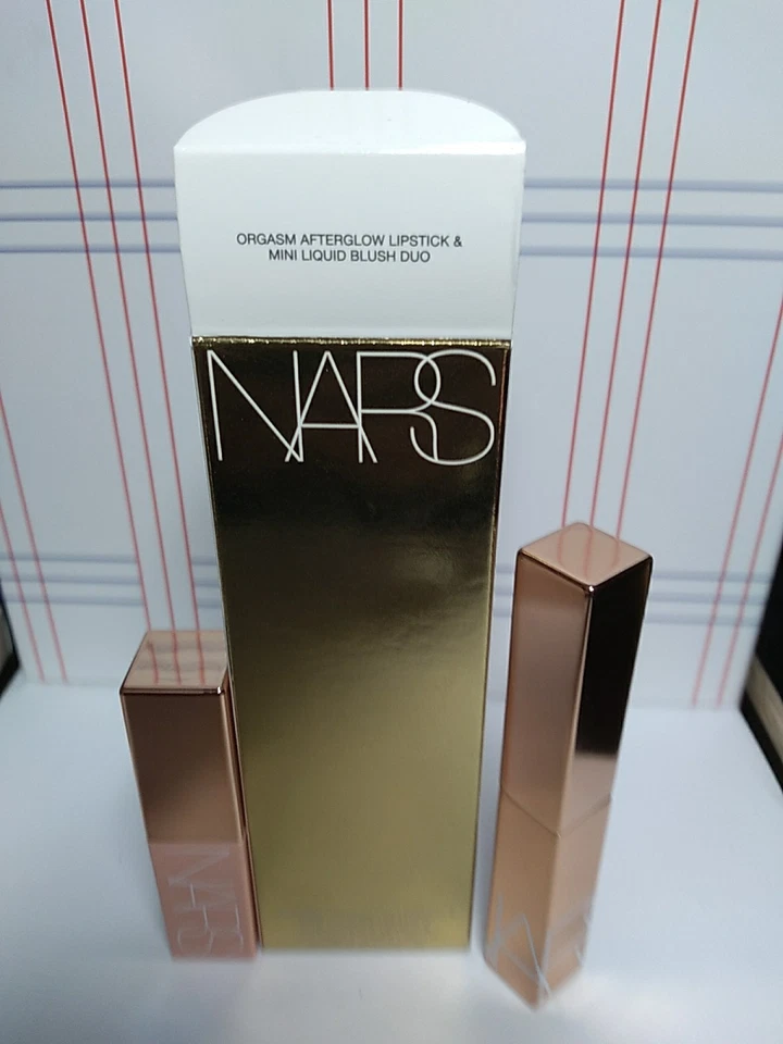 NARS ORGASM Afterglow Sensual Shine Lipstick & Mini Liquid Blush Duo NIB - Image 1 of 4