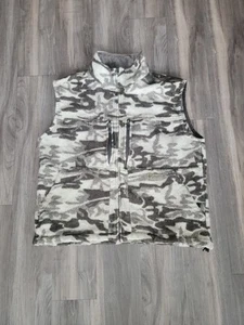 Cabelas Vest Mens XL Camo 90% Wool Outdoor Hunting Full Zip Vest. RARE - Picture 1 of 13