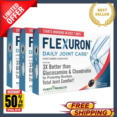 Flexuron Joint Formula by Purity Products 3X30gels  Astaxanthin/Hyaluronic Acid - Image 1 of 4