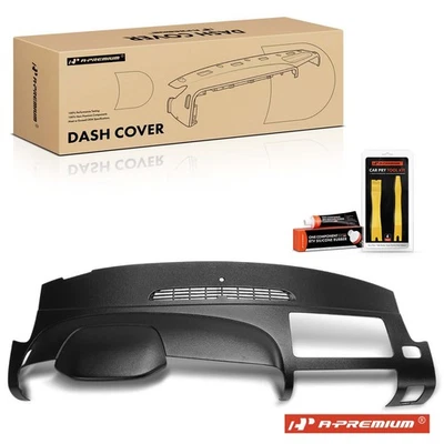 A-Premium Upper Black Dash Cover for Chevy Silverado GMC Sierra 1500 2500 3500 - Image 1 of 4