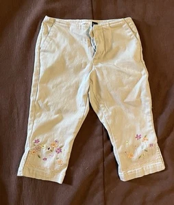 Vintage Girls Clothes Gap size 5 capris Embroidered - Picture 1 of 1