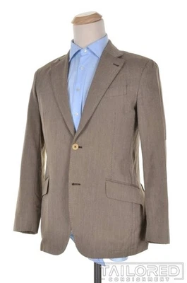 Blazer Chaqueta Abrigo Deportivo HACKETT LONDON Marrón Espiga 100% Algodón - 38 R Foto 1 de 4