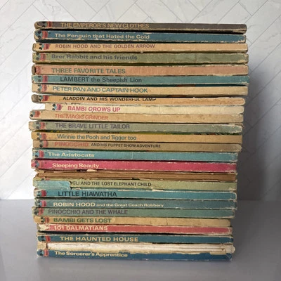 Vintage Disney’s Wonderful World of Reading Hardcover Books Lot of 25 70s+ — 第 1/4 张图片