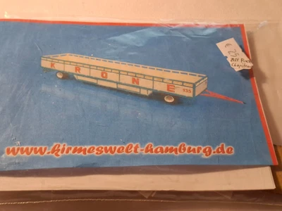 Kirmeswelt Hamburg-Modellbau - Offener Packwagen Circus Krone Nr. 135 - rar - Bild 1 von 3