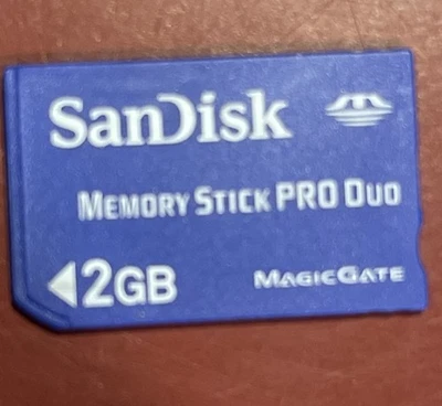 Sandisk 2Gb Memory Stick Pro Duo Magic Gate Memory card - Blue - Image 1 of 2