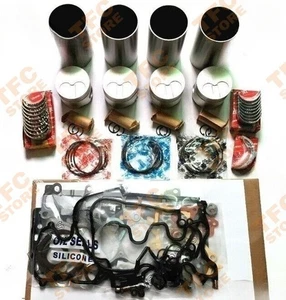 New Overhaul Rebuild Kit Piston Ring Liner Head Gasket Bearing Set ForTOYOTA 2C - Picture 1 of 5