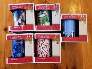 Five (5) Royal Norfolk Merry Christmas Themed Ceramic Mugs 12 fl oz (0.35 L) NIB - Picture 1 of 8
