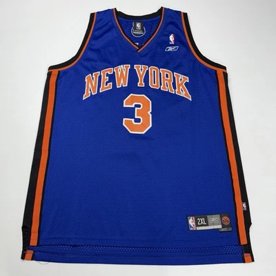Vtg Reebok NBA Mens Basketball Jersey 2XL Blue NY Knicks Stephon Marbury Sewn - Image 1 of 4