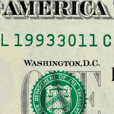 1993 30th November Birthday 1993 30 Nov Dollar Fancy Serial Number Free Shipping - Image 1 of 3