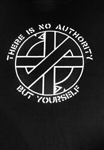 Crass 'There is No Authority But Yourself' - NEW T Shirt, punk, anarchy