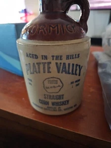 Vintage Platte Valley McCormick Topfkrug, Straight Corn Whiskey, 200 ml, 5 Zoll - Bild 1 von 8