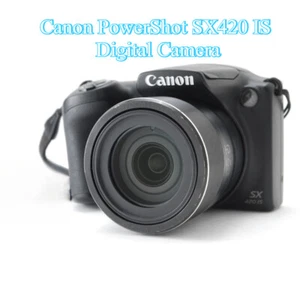 Canon PowerShot SX420 IS Digital Camera 20 MP 42x Optical Zoom AE/FE Lock Black - Picture 1 of 8