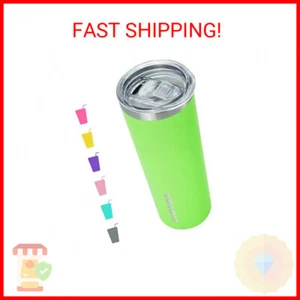 BJPKPK 20 oz Skinny Tumbler With Lid Insulated Travel Coffee Mug Stainless Steel - Picture 1 of 2