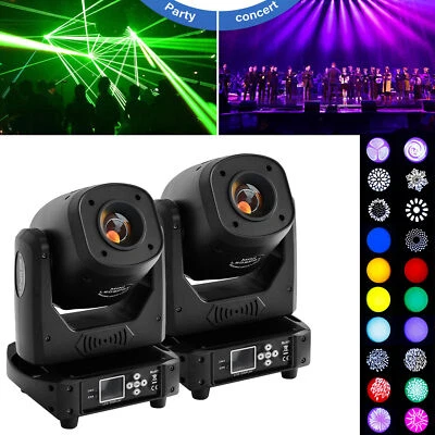 2x 200W LED Moving Head Stage Light Beam DMX DJ 5 Facet Prism 13 Gobo Beam Light - Image 1 of 4