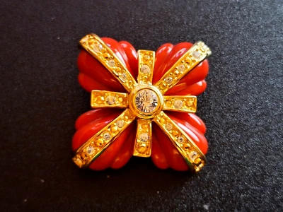 Joan Rivers Broche Intercambiable Flor Raro Coleccionable Bisutería Foto 1 de 4