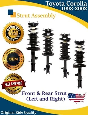 Puntales delanteros y traseros OE para Toyota Corolla 1993-2002 1,6 L 1,8 L garantía de por vida Foto 1 de 4