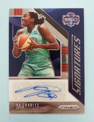 2020/21 Panini Prizm WNBA Tina Charles Auto Signatures #SG-TCH Card - Image 1 of 2