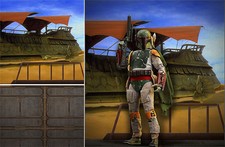 POSTER BACKDROP SHIPS ROLLED~STAR WARS~SARLACC FOR HOT TOYS 1/6 BOBA FETT MMS312