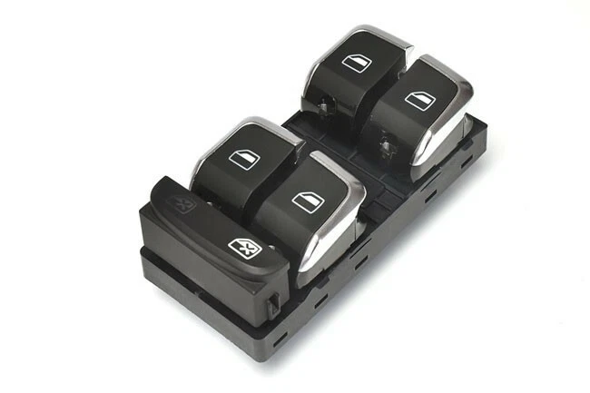 Per Audi A4 S4 B8 8K A5 S5 8T 8F Q5 8R Interruttore Alu Cromato Finestrino - Immagine 1 di 1